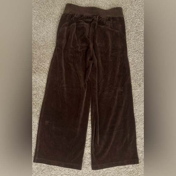 Lululemon Scuba Mid-Rise Wide-Leg Pant - Brown Velvet Corduroy Pants EUC - Picture 8 of 10